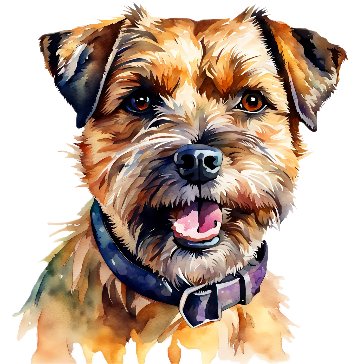 Border Terrier (watercolour) design