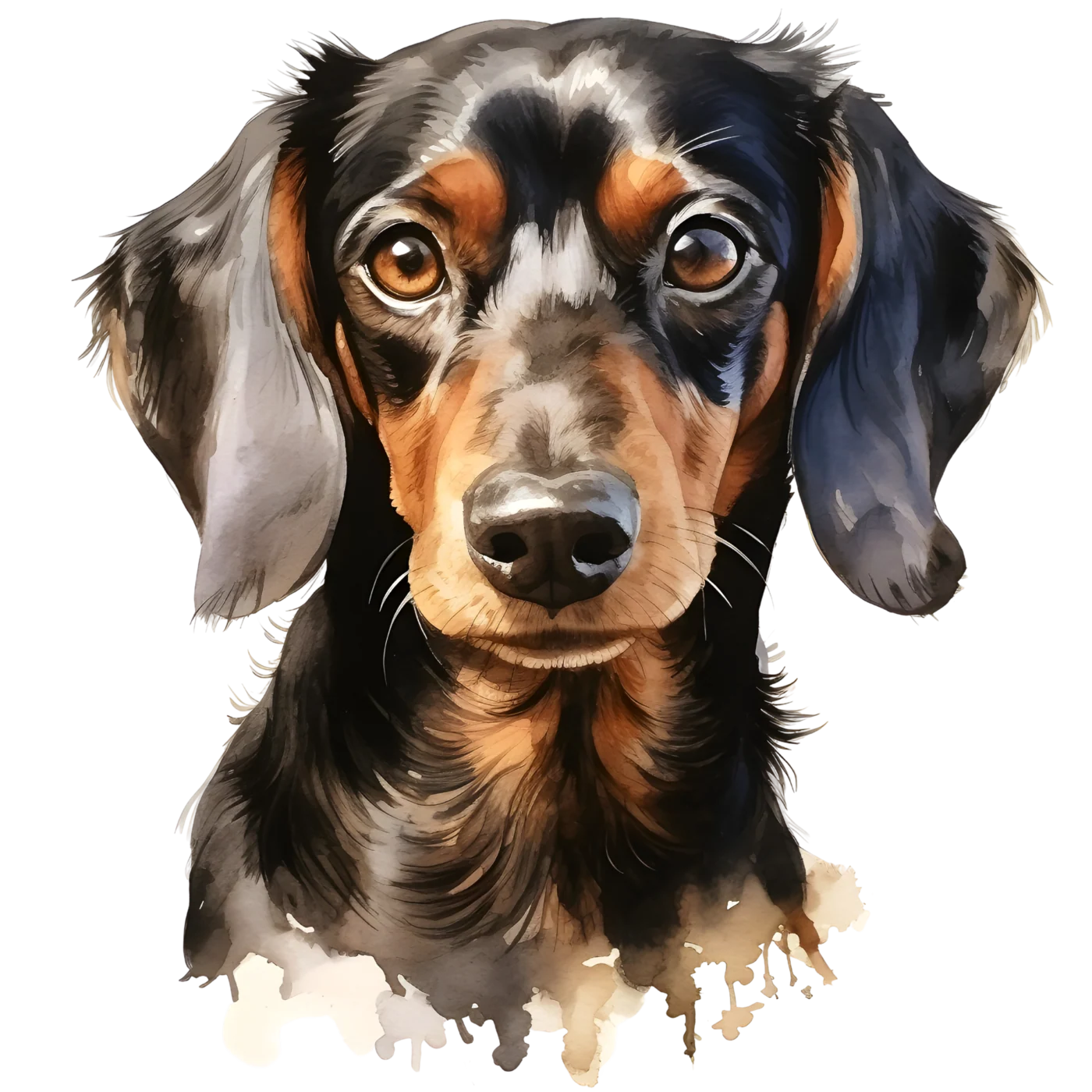 Dachshund (watercolour) design