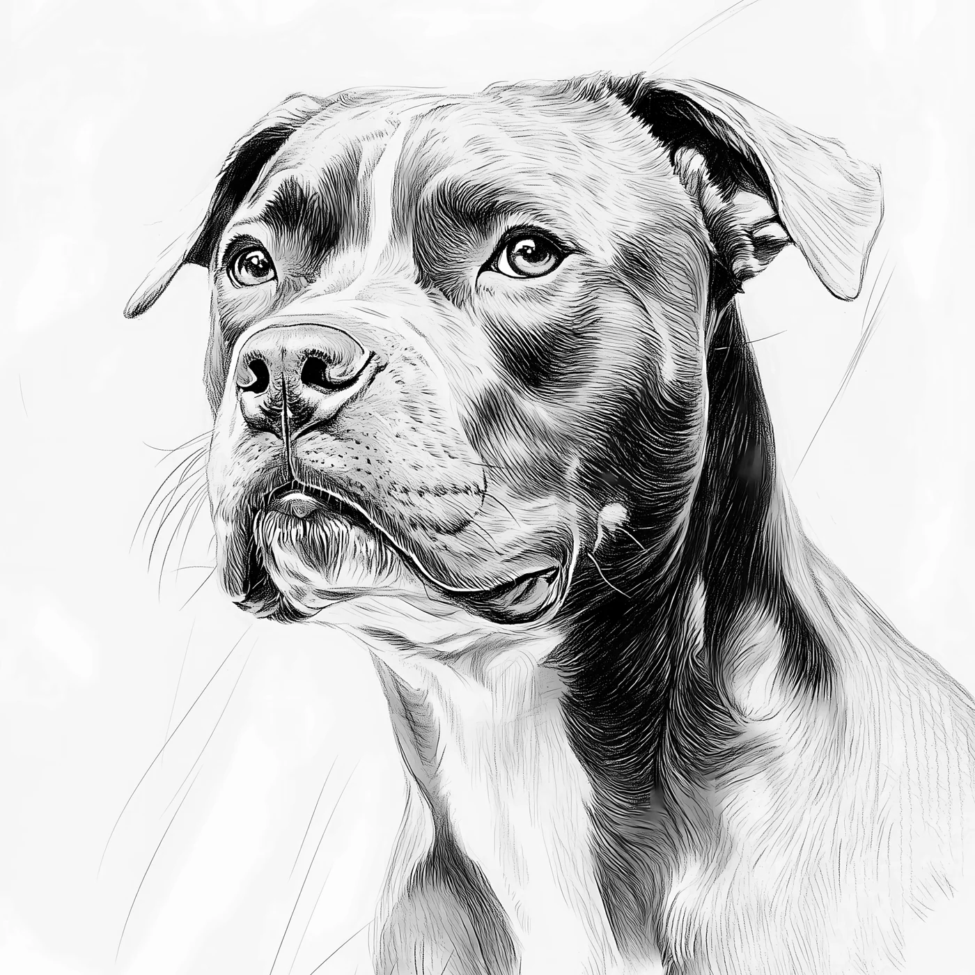 Staffordshire Bull Terrier (pencil) design