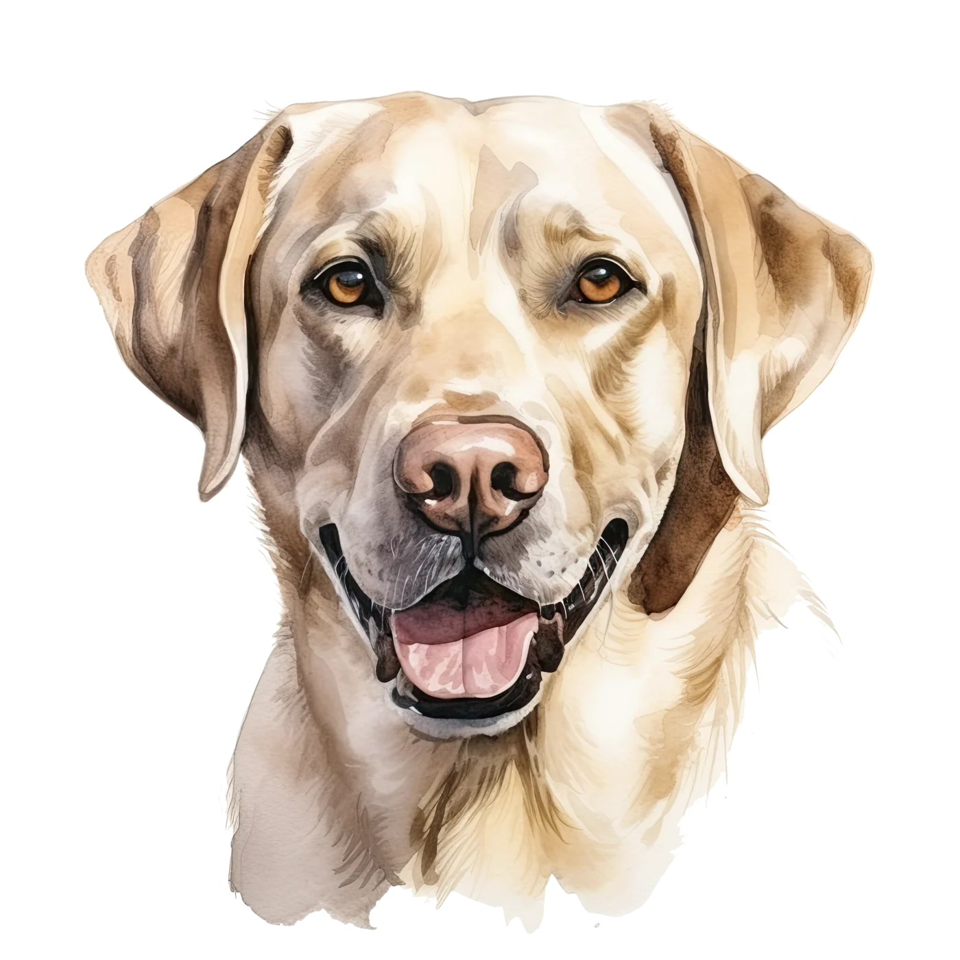 Yellow Labrador (watercolour) design